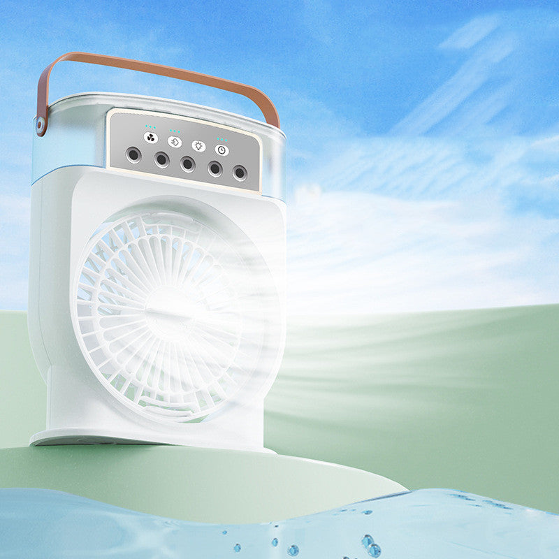 ChillGlow 600 mist cooler side profile — USB and rechargeable personal cooling fan