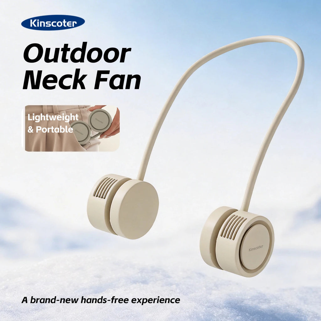 ChillGlow Neck Fan — Hands-Free Bladeless Personal Cooler