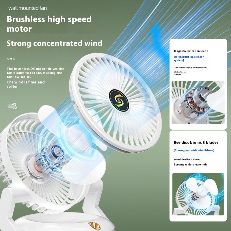 ChillGlow rechargeable mist fan side view — portable personal air cooler