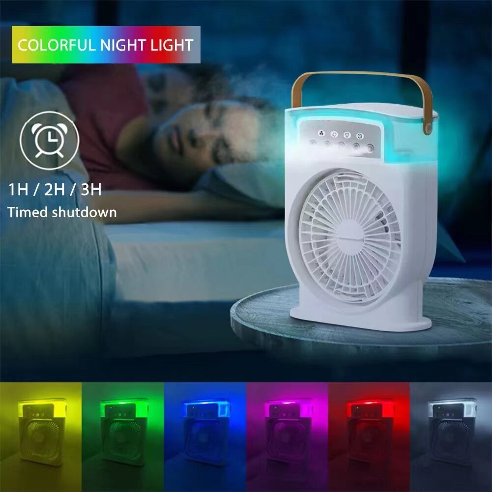 ChillGlow 600 tilt-adjustable fan head — 600mL rechargeable mist cooler