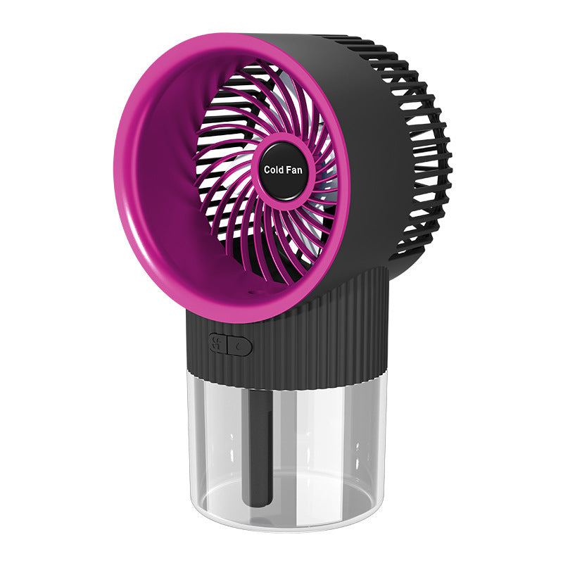 ChillGlow Mini portable fan lifestyle — compact cooling fan perfect for travel and dorms