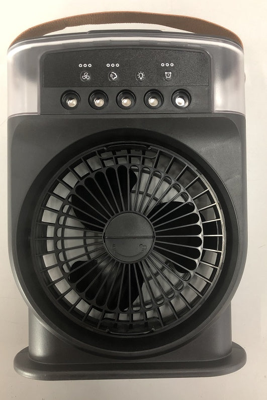 ChillGlow 600 in purple — rechargeable personal mist air cooler with LED lighting
